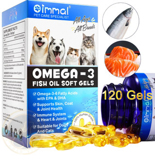 Viên Gel Dầu Cá Oimmal Omega-3 Cho Chó Mèo – Chăm Sóc Da, Lông & Sức Khỏe Toàn Diện