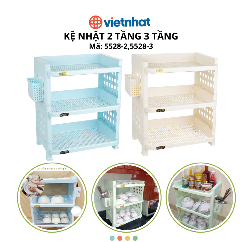 Kệ Ups Bát 3 Tầng Cao Cấp Chính Hãng Việt Nhật (mã 5528-3)