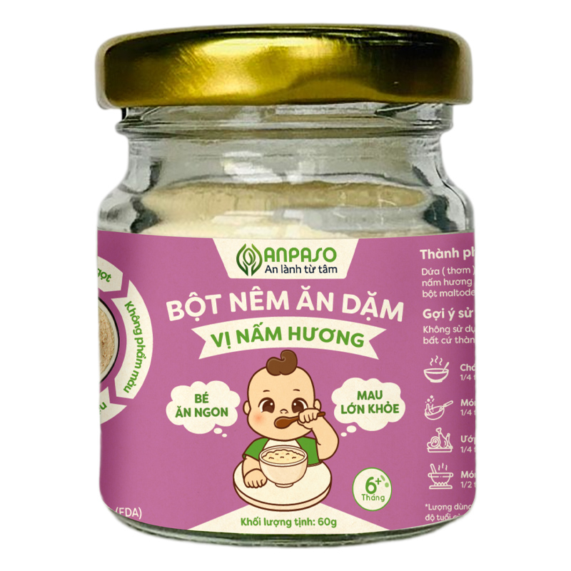 Nêm ăn dặm Anpaso cho bé từ 6 tháng tuổi