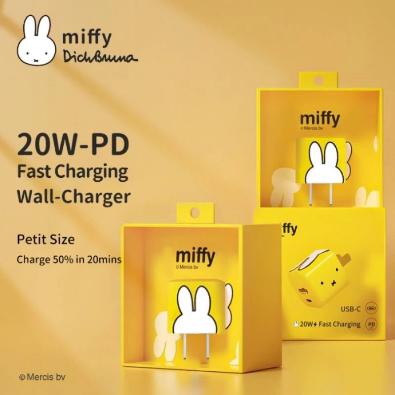 Củ Sạc Nhanh 20W MiPOW Miffy Công Nghệ GaN Cổng Type-C PD - Thiết Kế Mini