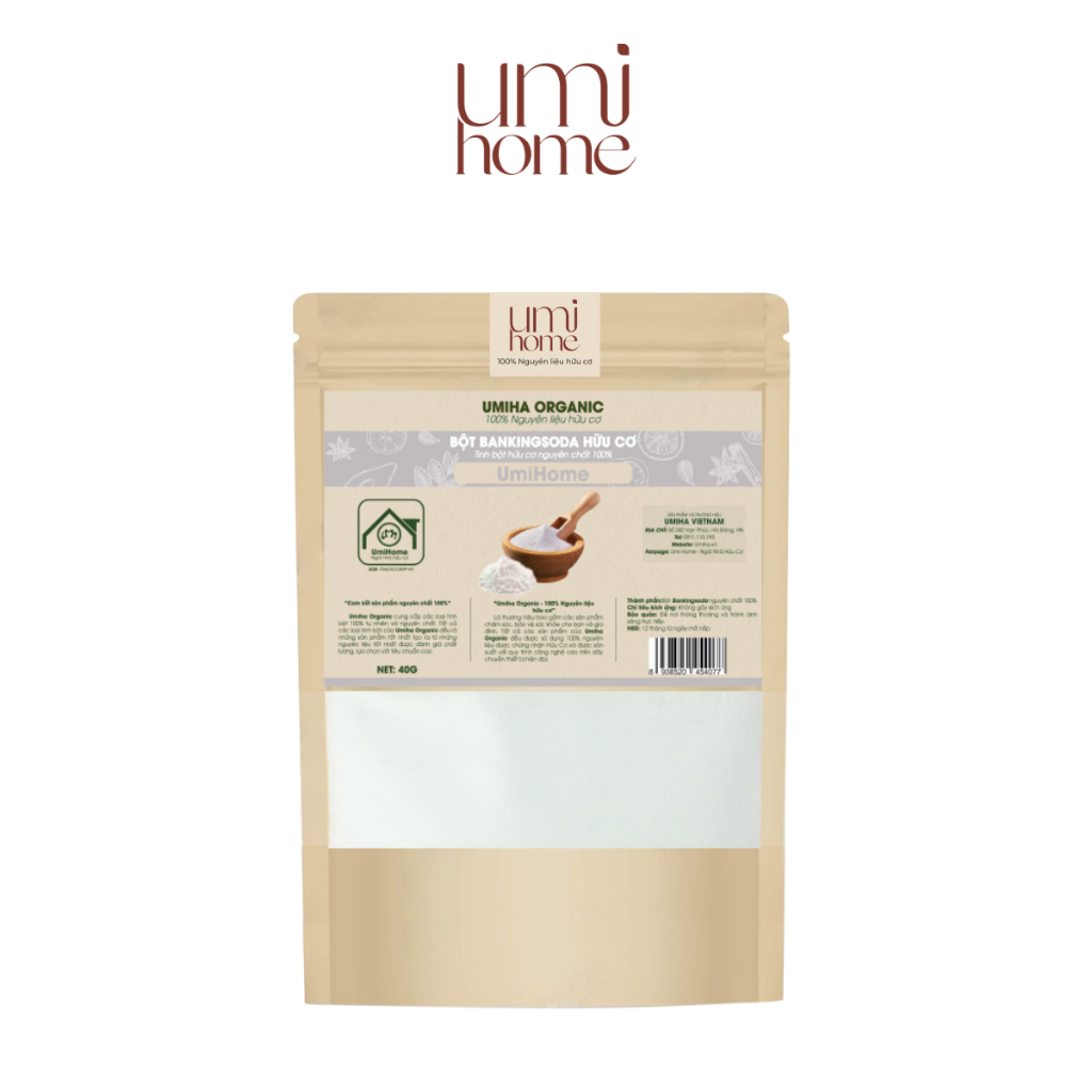 Ảnh Bột đánh trắng răng UMIHOME (85g) - Đánh trắng răng hiệu quả với thành phần Banking Soda làm tẩy trắng răng an toàn 1