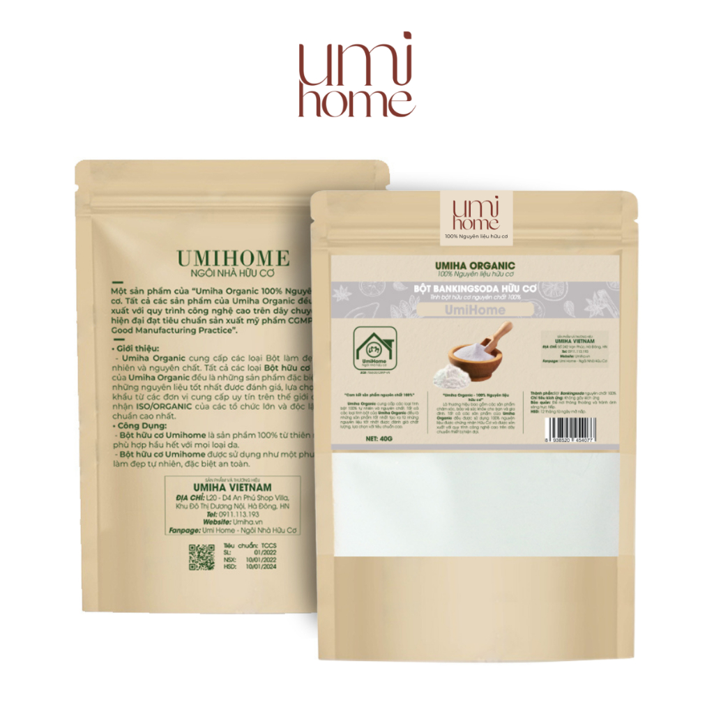 Ảnh Bột đánh trắng răng UMIHOME (85g) - Đánh trắng răng hiệu quả với thành phần Banking Soda làm tẩy trắng răng an toàn 2