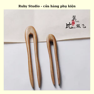 Trâm cài tóc gỗ đàn hương xanh