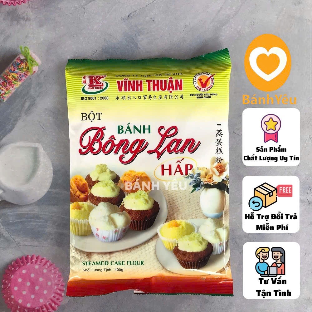 Bột bánh bông lan HẤP Vĩnh Thuận 400G - NL39