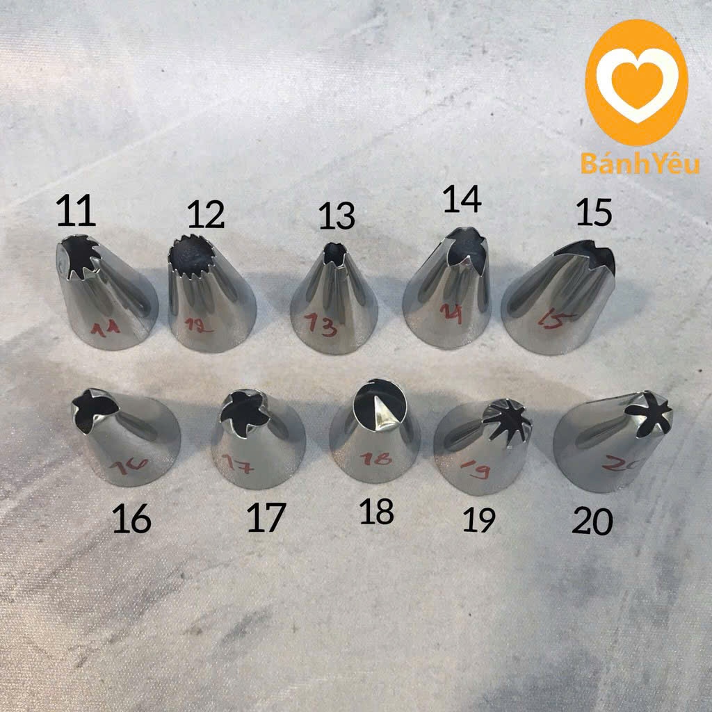 Đui bắt bánh kem số các loại từ 0-19 (BGTC)