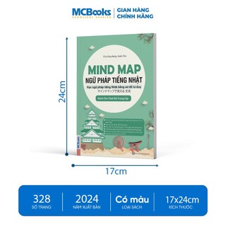 Sách - Mind Map Ngữ Pháp Tiếng Nhật – Học Ngữ Pháp Tiếng Nhật Qua Sơ Đồ Tư Duy – Dành Cho Trình Độ Trung Cấp