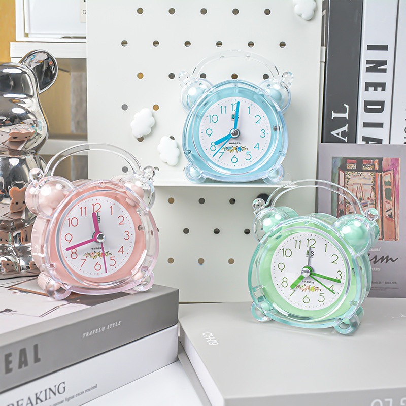 Đồng Hồ Báo Thức Để Bàn Mini Dễ Thương Kim Trôi Có Đèn NO1925 | Shopee Việt  Nam