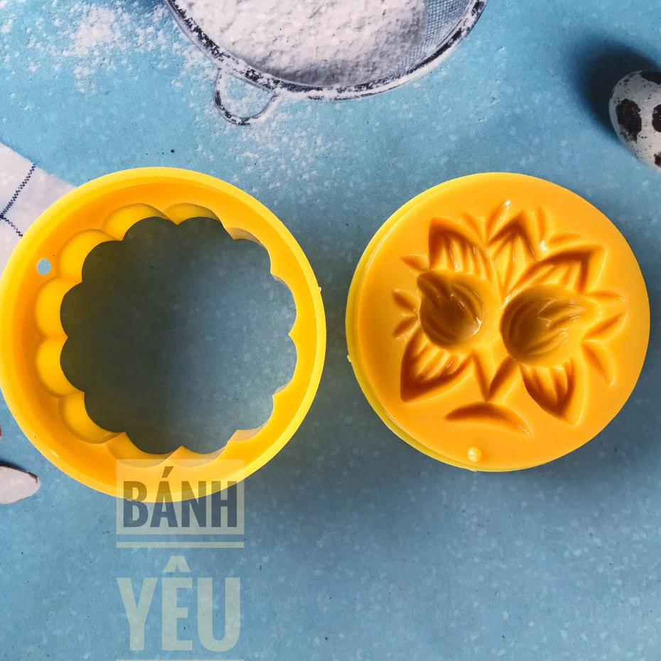 Khuôn nhấn bánh trung thu 2 trái đào 100g - KH71