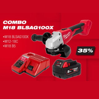 Máy mài góc Milwaukee M18 BLSAG100X – Tính năng chống giật Kickback, cắt mài mạnh mẽ, dùng pin 18V