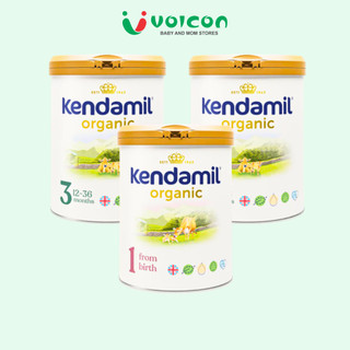 Sữa Kendamil Organic Anh Quốc Số 1 2 3 - Sữa Bột Hữu Cơ Nguyên Kem Phát Triển Toàn Diện 800g