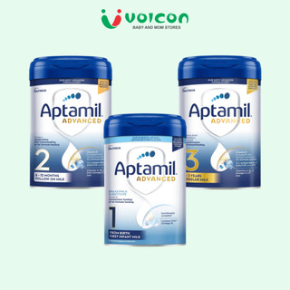 Sữa Aptamil Advanced Anh số 1/2/3 (800g) - bú kết hợp sữa mẹ, hỗ trợ tiêu hóa, đề kháng