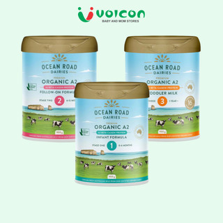 Sữa Bột Ocean Road Dairies Organic A2 Protein Úc Số 1/2/3 - Dinh Dưỡng Thuần Khiết Cho Bé (900g)