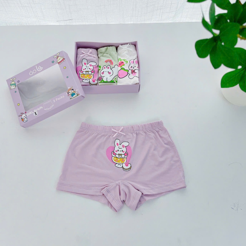 Quần lót bé gái vải sợi sồi Modal Áo Lá Homewear A200, quần chip đùi bé gái mặc váy kháng khuẩn