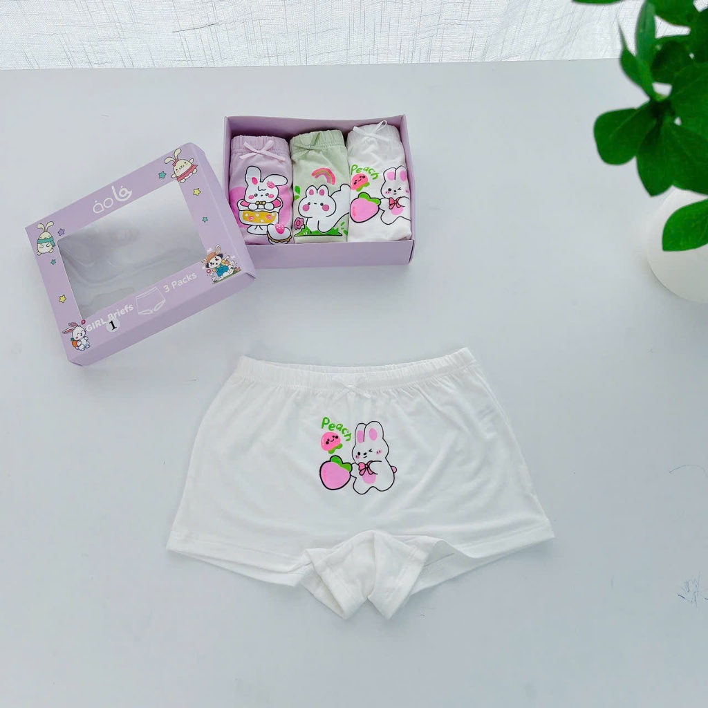 Quần lót bé gái vải sợi sồi Modal Áo Lá Homewear A200, quần chip đùi bé gái mặc váy kháng khuẩn