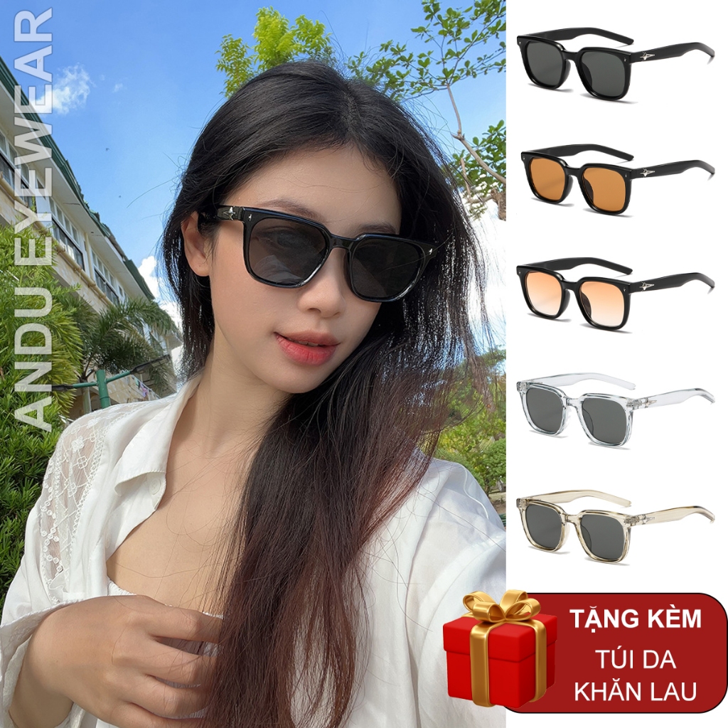 Ảnh Kính mát nam nữ AnDueyewear chống UV400 thiết kế mắt vuông dáng GM dễ đeo màu sắc thời trang 6281 1