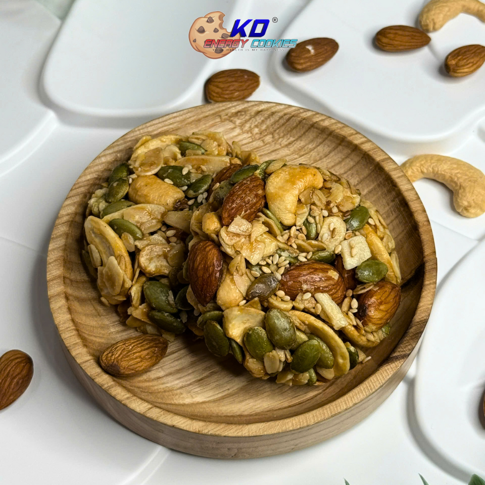 Bánh Super hạt dinh dưỡng thương hiệu KD Shop thơm giòn, ngọt thanh 400g ( 10 cái)