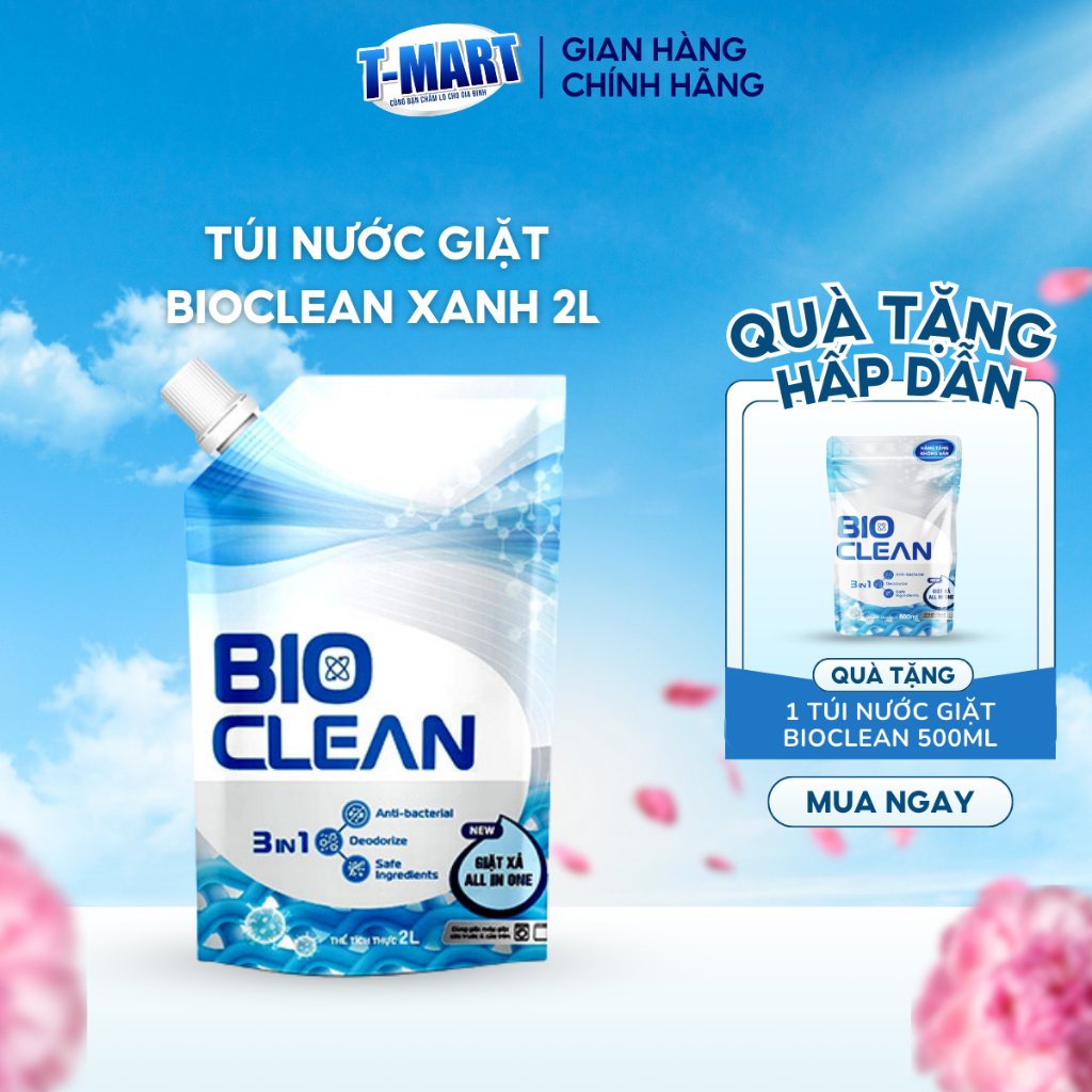Nước Giặt Xả BIO-CLEAN Xanh Hương Sunny Sang Trọng Quyến Rũ, Sạch Sâu ...