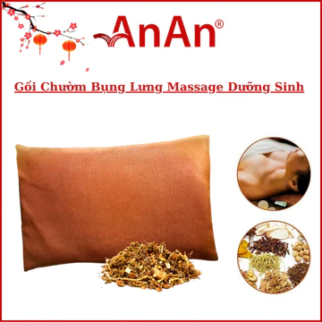 Gối Chườm Thảo Dược Chườm Nóng Lạnh Massage Bụng Lưng | Giảm Đau Mỏi Bụng Lưng Vai Gáy Thảo Dược Thiên Nhiên