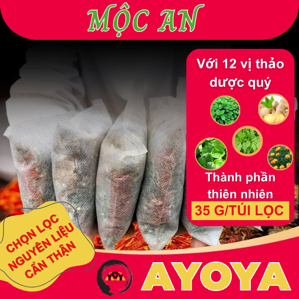 Thảo Dược Ngâm Chân Mộc An AYOYA 12 Vị Hỗ Trợ Thư Giãn Ngủ Ngon Giảm Đau Nhức Ấm Chân Tay Lạnh
