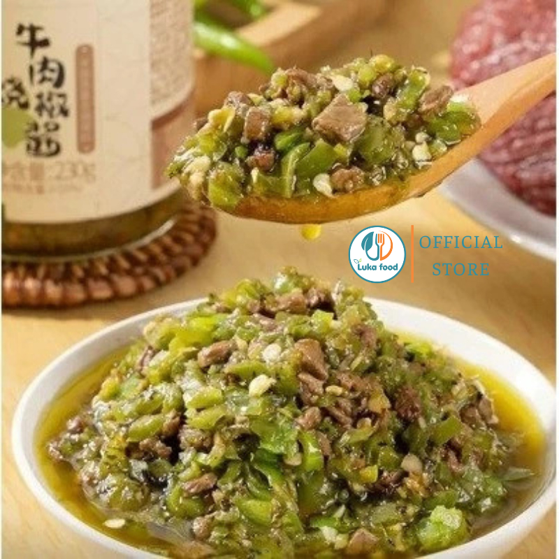 Sốt Ớt Xanh Tứ Xuyên Wa! (230g) - Sa Tế Ớt Nướng Than Cay Nồng, Trộn Cơm Siêu Ngon Nội Địa Trung Luka Food