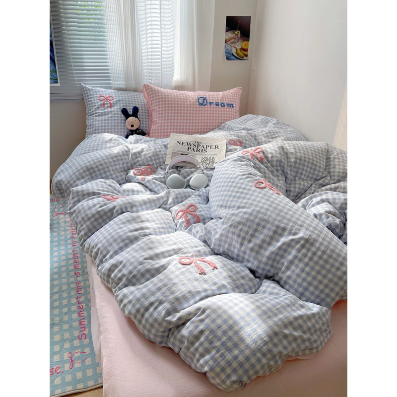 ⚡️FLASHSALE✨Full Set chăn ga gối: phối màu Pastel (Khách ghi rõ size lúc đặt hàng) Mẫu được cập nhật liên tục✨PVN153