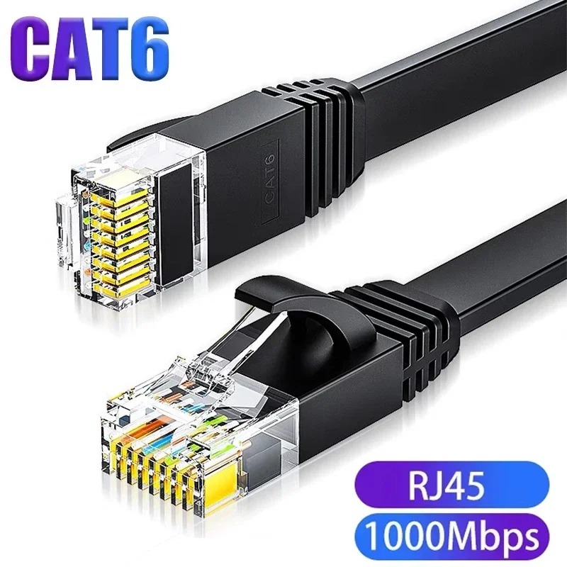 Cáp mạng thông dụng Cat6 Dây Dẹp Pvc Ugreen Cat đúc sẵn 2 đầu chuẩn ...
