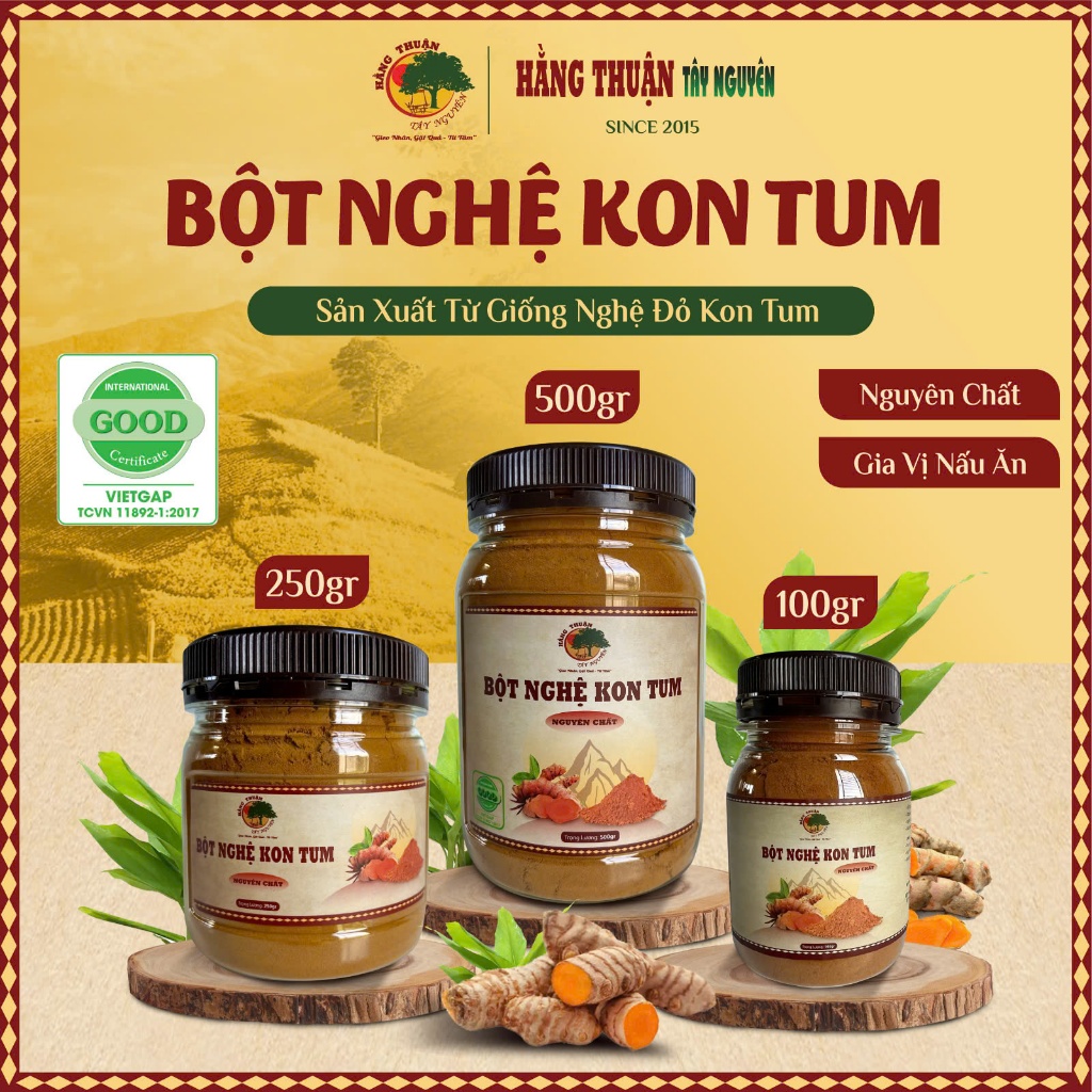 Bột Nghệ Nguyên Chất Hằng Thuận Tây Nguyên
