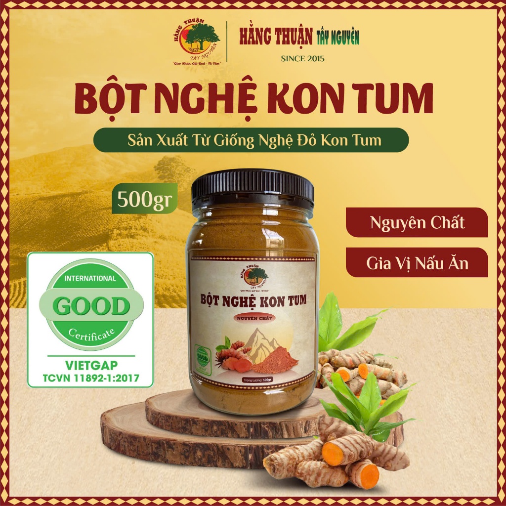 Bột Nghệ Nguyên Chất Hằng Thuận Tây Nguyên