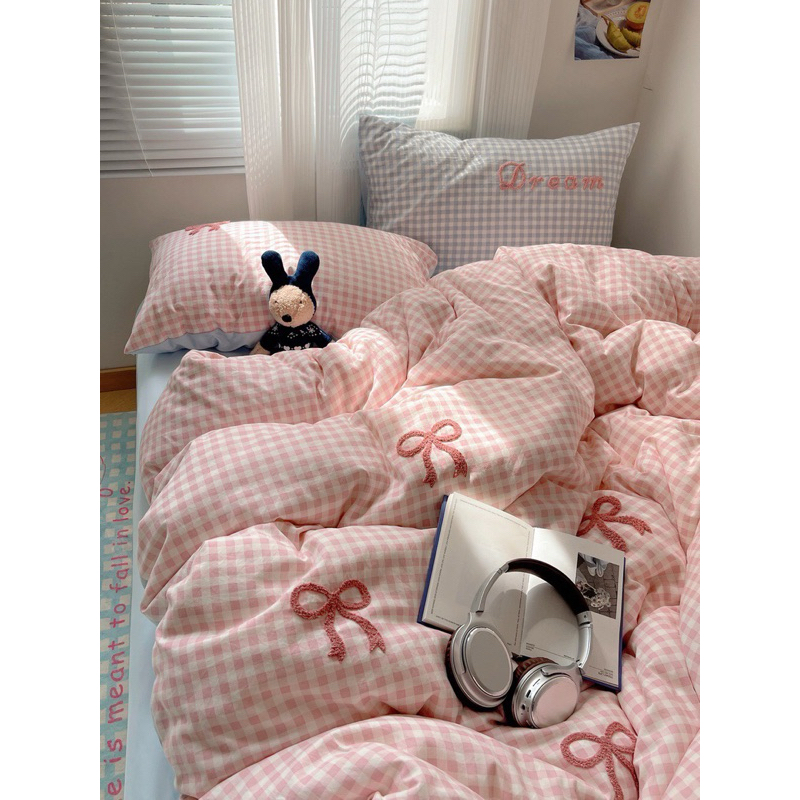 ⚡️FLASHSALE✨Full Set chăn ga gối: phối màu Pastel (Khách ghi rõ size lúc đặt hàng) Mẫu được cập nhật liên tục✨PVN153