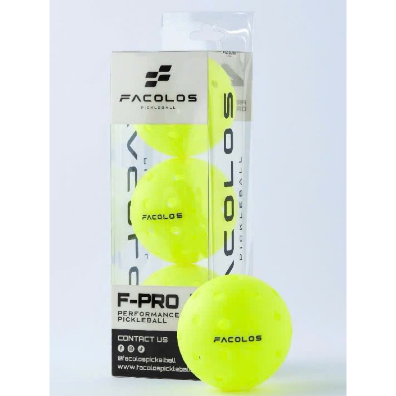 [HCM] (Box 3- 6 balls ) Bóng Pickleball Facolos F-Pro Performance ...