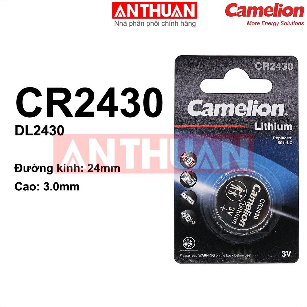 Pin cúc 3V CR2032 / CR2025 / CR2016 / CR2430 / CR2450 Camelion thay đồng hồ, điều khiển smartkey