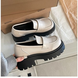 (Lùi 1 Size) Giày Đốc Nữ Đế Cao 7cm Chất Da Mềm Phong Cách Hàn Quốc Đính Nơ Xinh Xắn Đốc 7p