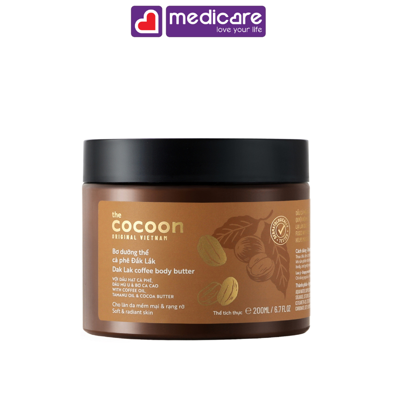 Bơ dưỡng thể THE COCOON cà phê Đắk Lắk 200ml