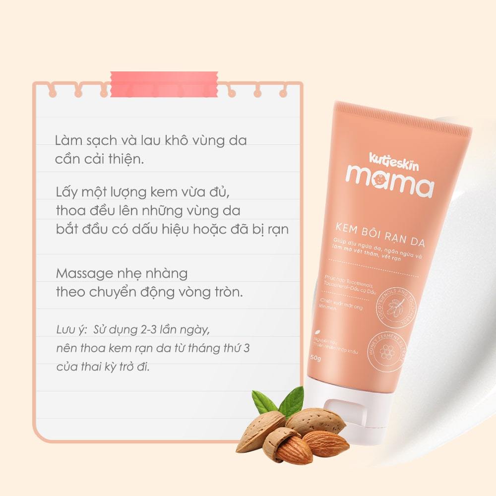Ảnh Kem Bôi Rạn Da Cho Mẹ Bầu Kutieskin MaMa 50g - KMR01 2
