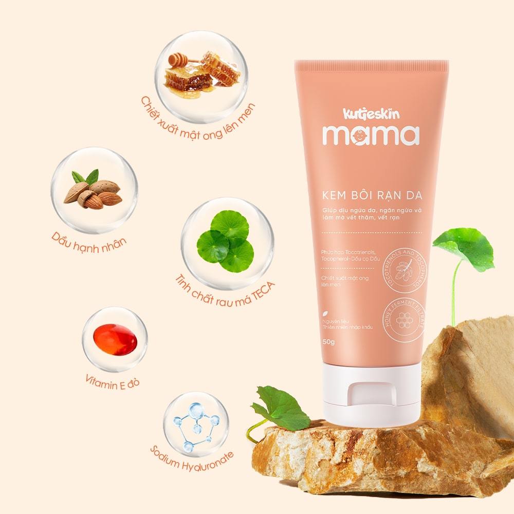 Ảnh Kem Bôi Rạn Da Cho Mẹ Bầu Kutieskin MaMa 50g - KMR01 1