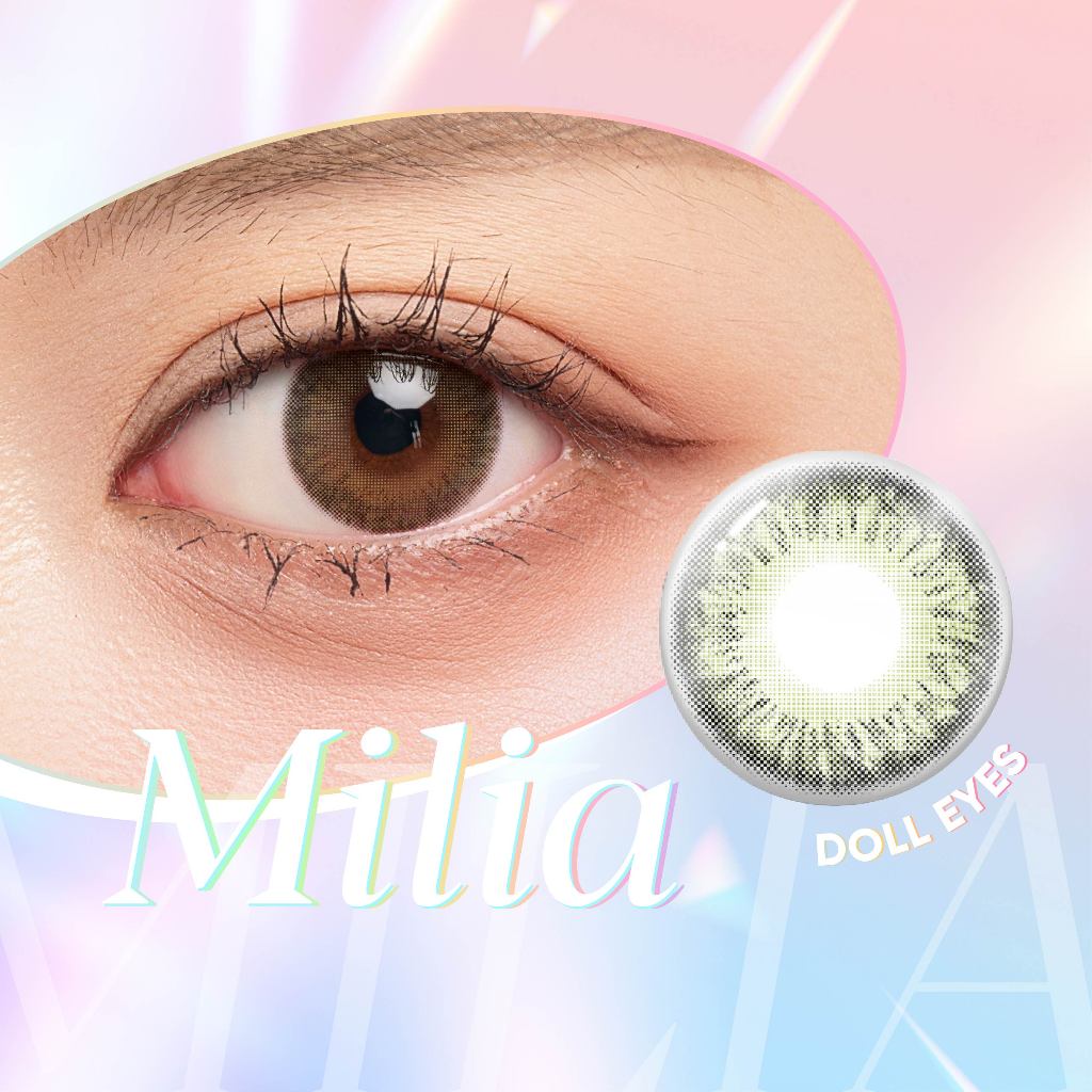 Ảnh Luxury lens DOLL EYES - Milia olive brown 3
