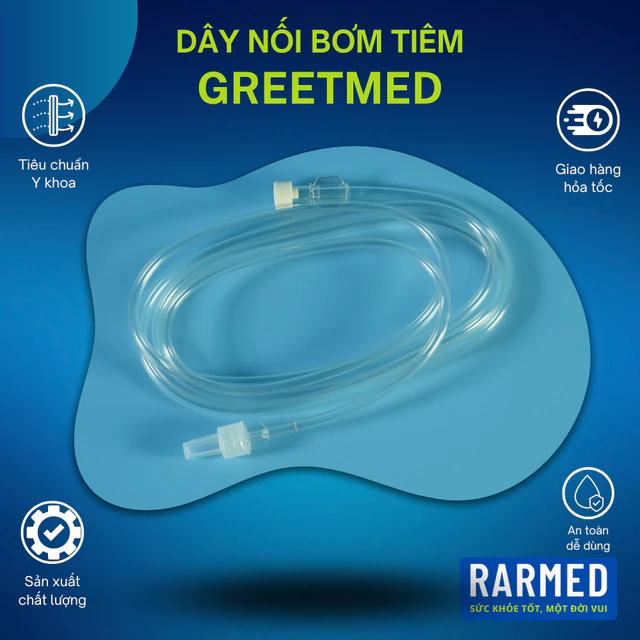 Dây nối bơm tiêm GREETMED dây hỗ trợ tiêm - Nhiều cỡ