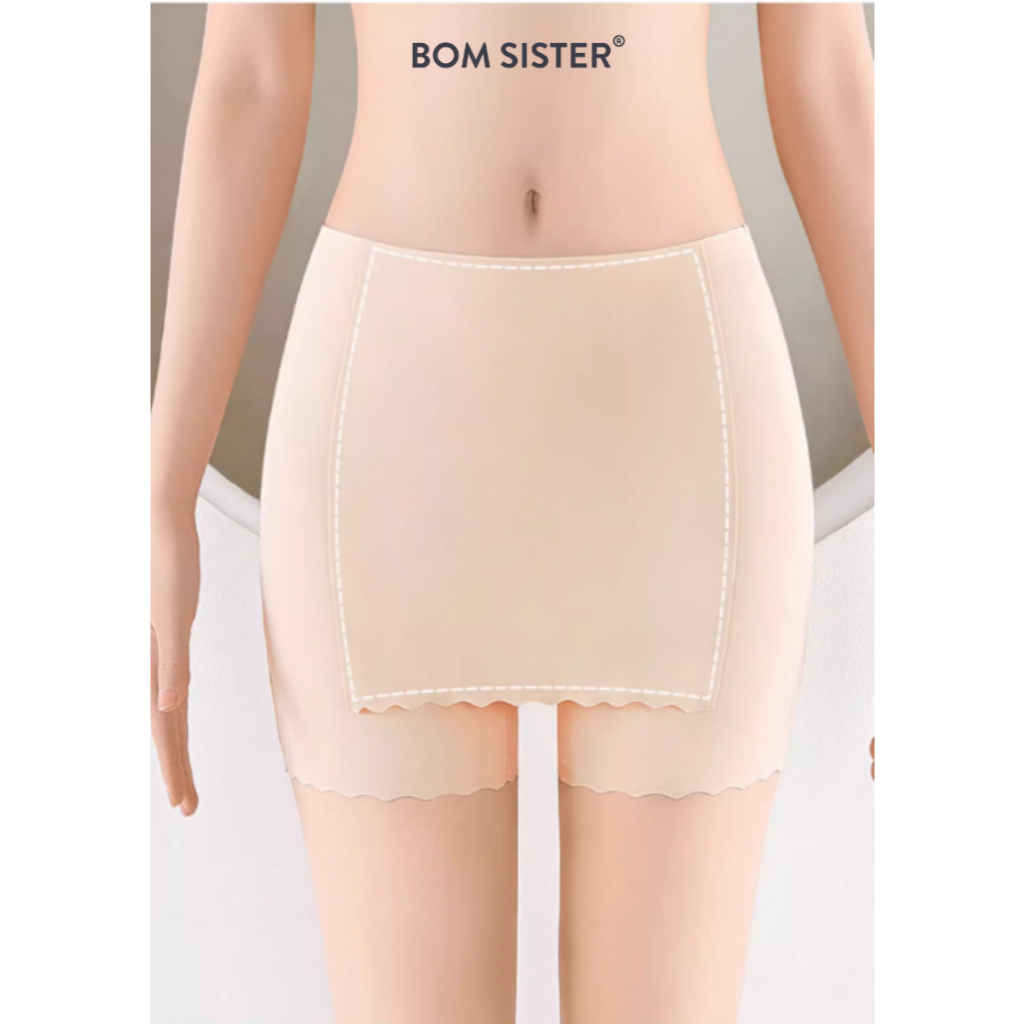Ảnh Quần bảo hộ nữ chất su, quần mặc váy hai lớp tinh tế, không viền an toàn chống lộ BOM SISTER L3030 3