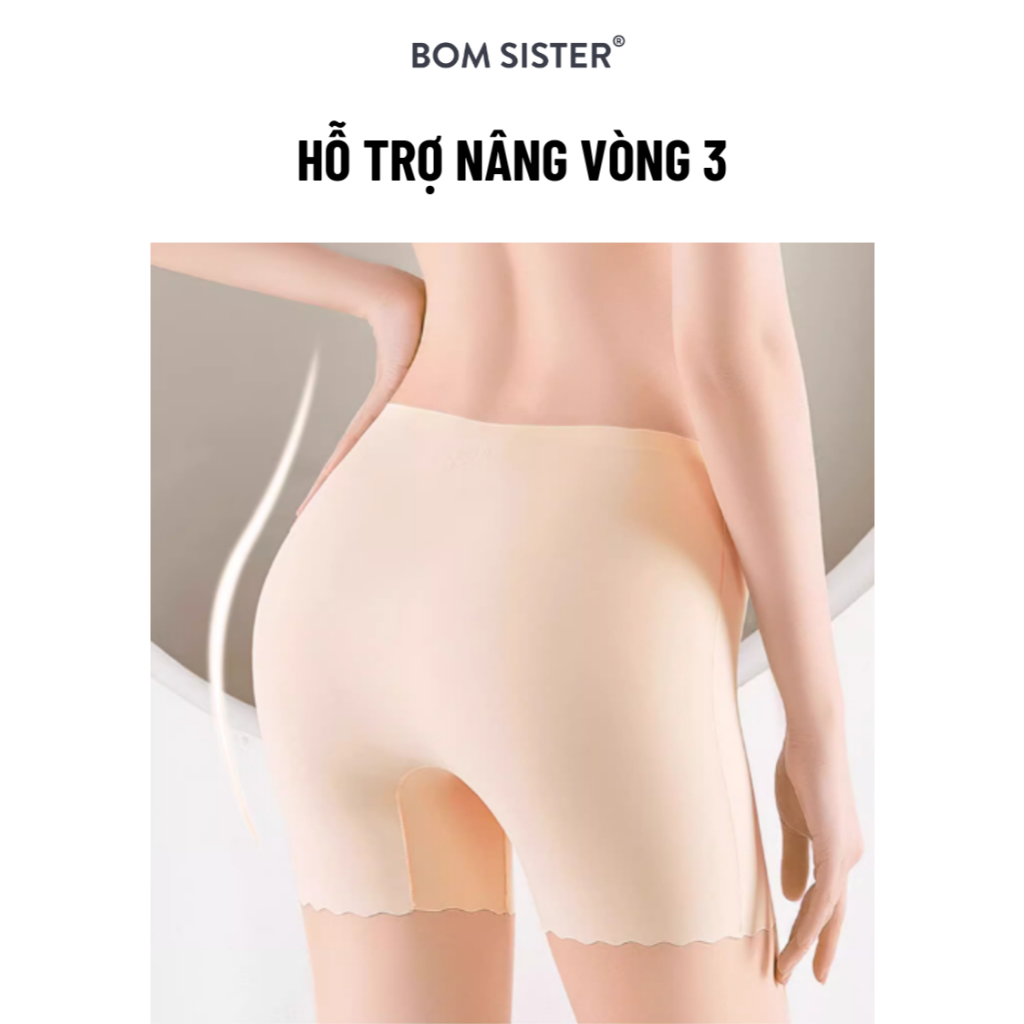 Ảnh Quần bảo hộ nữ chất su, quần mặc váy hai lớp tinh tế, không viền an toàn chống lộ BOM SISTER L3030 4