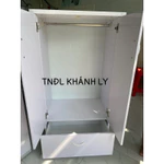 Tủ quần áo nhựa 83x123 2cánh 1ngăn kéo 👉Có lõi gỗ bản lề  phù hợp cho bé hoặc 1người dùng 🚚Freeship HCM🛠️Có lắp tận nhà — ảnh 2