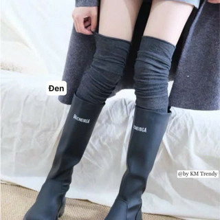 tất dài đeo bốt dáng mới chất cotton mềm thoáng mát không bí