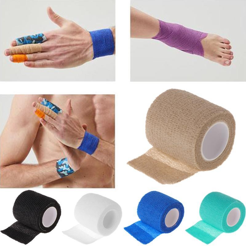 Băng keo thể thao Hộp 24 cuộn, băng quấn cổ chân cao su non cuốn cổ tay hạn chế chấn thương thể thao