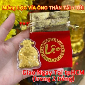 Ngày Vía Ông Thần Tài Mạ Vàng Kèm Túi Gấm Phúc Lộc, Làm Quà Tặng Cực Vip