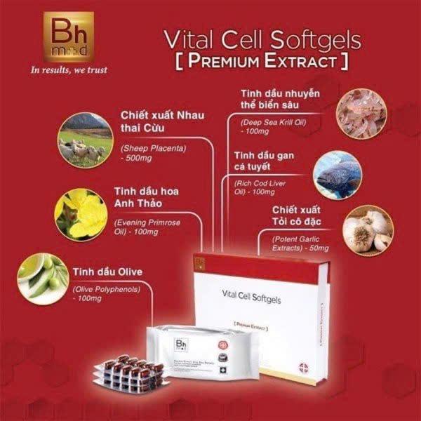 Viên Uống Tế Bào Gốc Vital Cell Softgels Thụy Sĩ Cao Cấp
