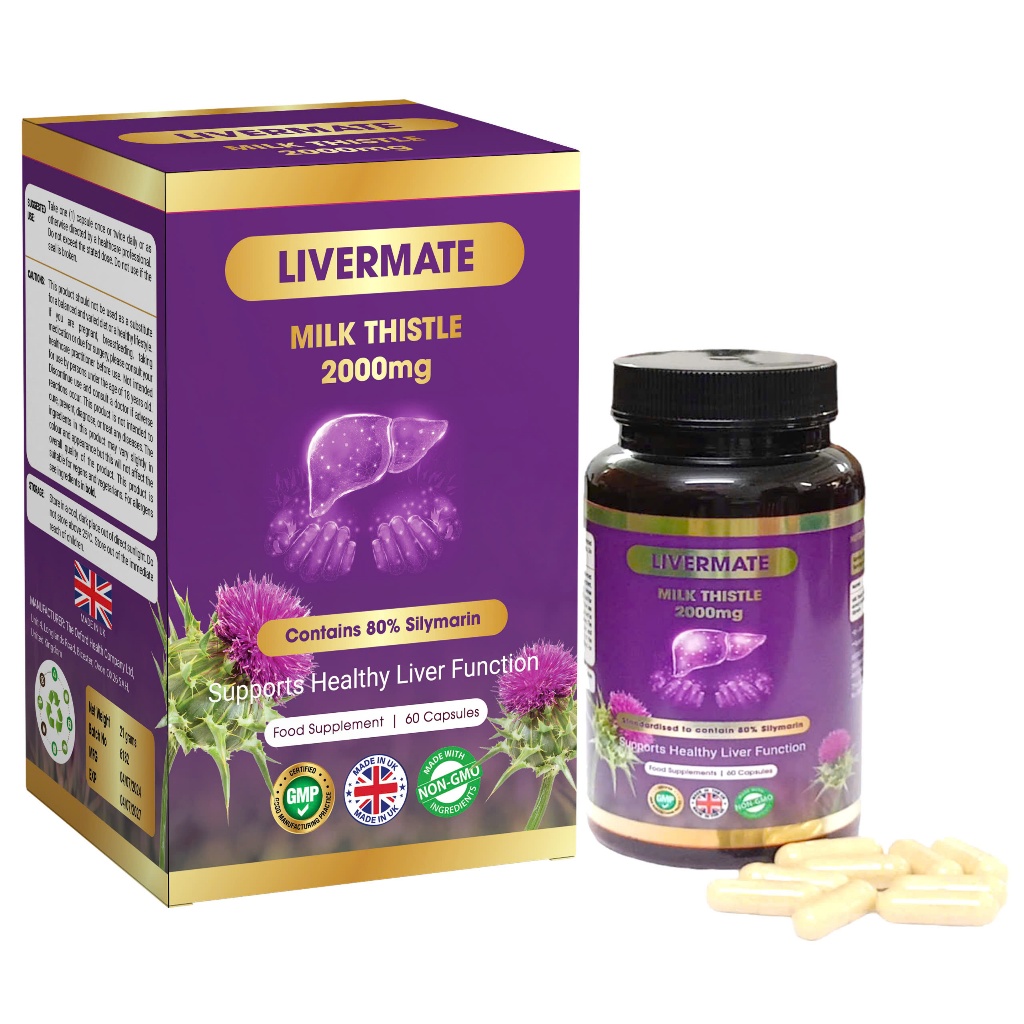 [TẶNG SIRO HO 65K] Viên Uống Giải Độc Gan Livermate - Hỗ trợ Tăng Cường Bảo Vệ Gan Khỏi Tổn Thương - 60 Viên
