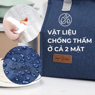 SAMONO Combo hộp cơm văn phòng đẹp gọn 2 tầng tiện lợi BTW40 và túi giữ nhiệt BLB30 Chống Thấm Nước