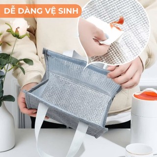 SAMONO Combo hộp cơm văn phòng đẹp gọn 2 tầng tiện lợi BTW40 và túi giữ nhiệt BLB30 Chống Thấm Nước