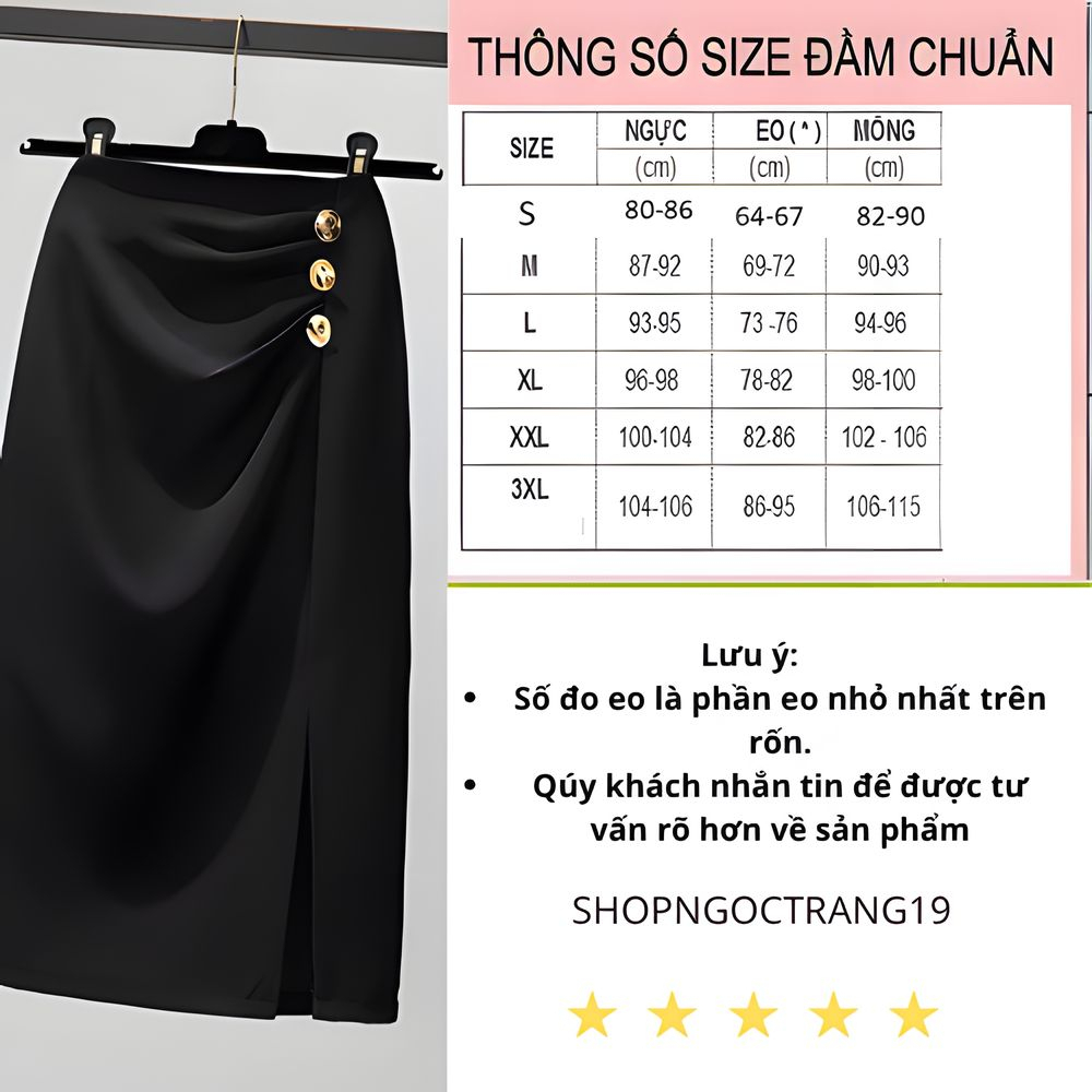 Váy Xẻ Tà Có Nếp Gấp Không Đều SHOPNGOCTRANG19 Cho Phụ Nữ Mùa Thu Đông Phong Cách CV06