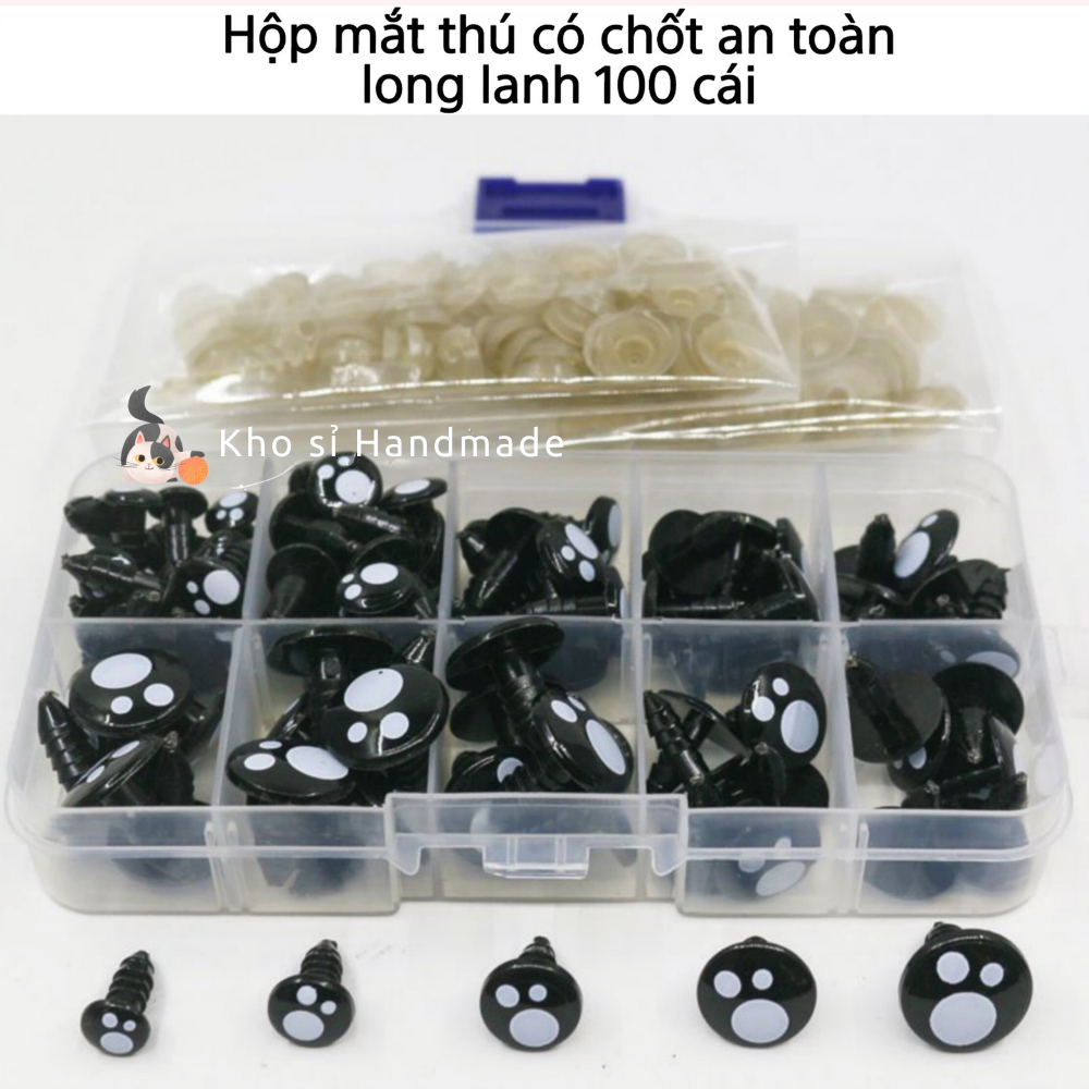 Hộp mắt thú an toàn long lanh (Hộp/100 cái) | Shopee Việt Nam