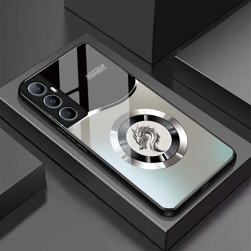 Ốp Lưng cho REALME C65 Mặt lưng kính cường lực, cao cấp Họa tiết